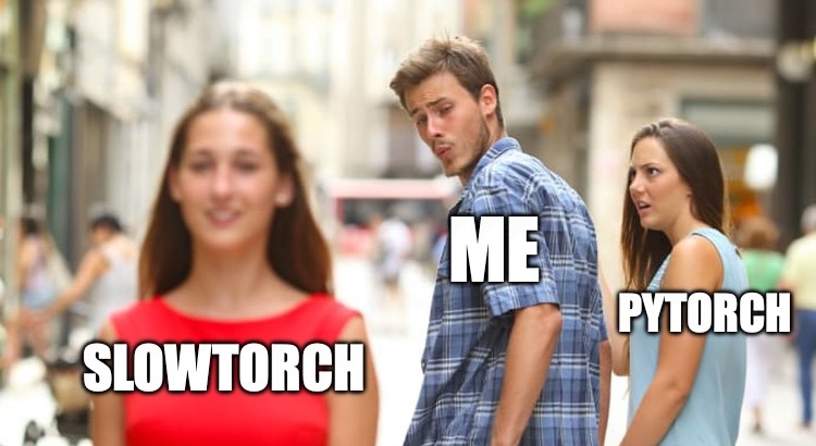 SlowTorch, embrace the journey, not the race meme